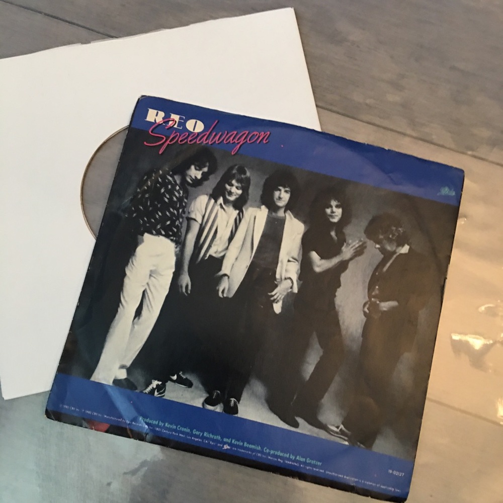 REO SPEEDWAGON  7”- DONT LET HIM GO original 1980 PRESSING Good condition